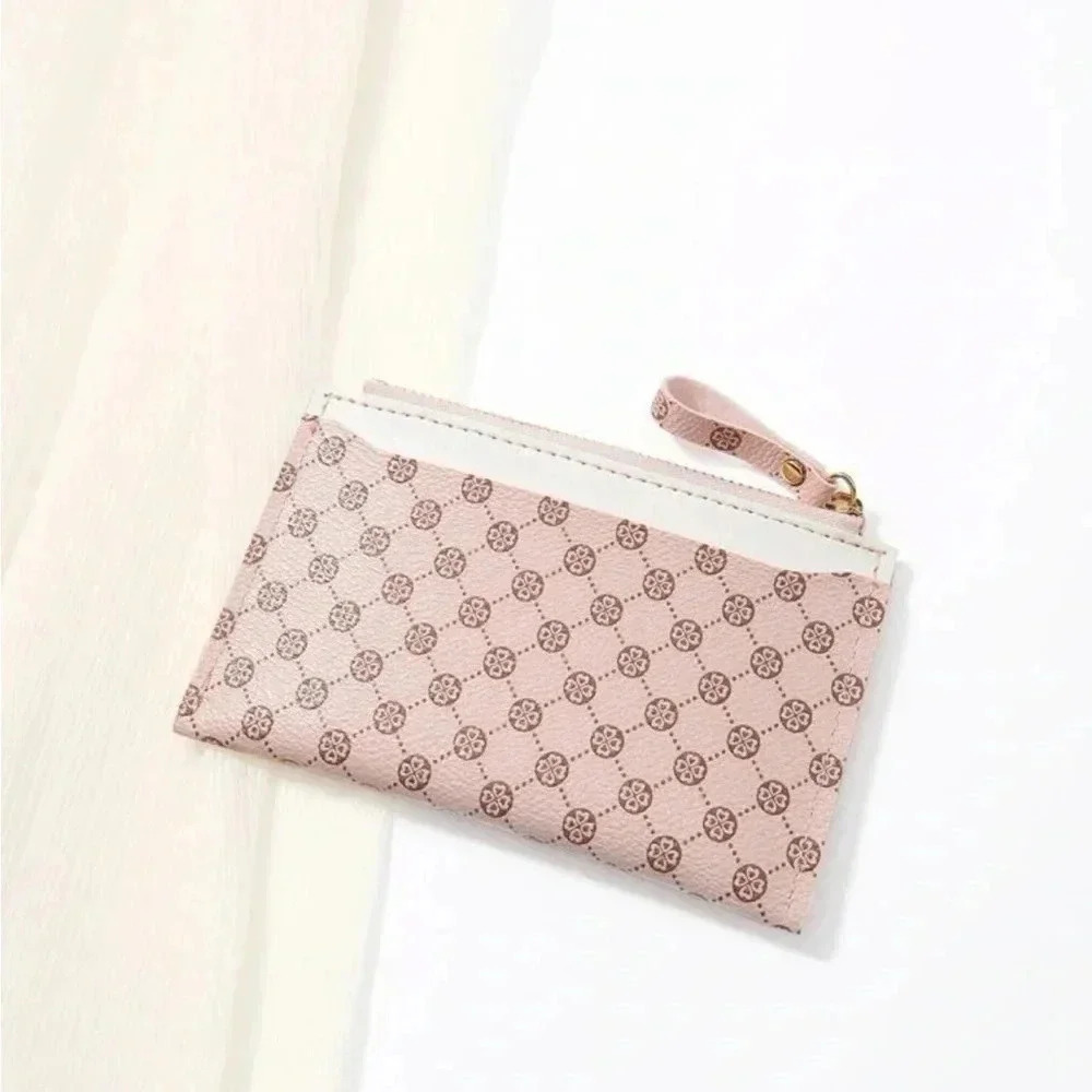 ⚠️Clearance Pink And White Patterned Design Wallet / Cardholder - Picture 2 of 5